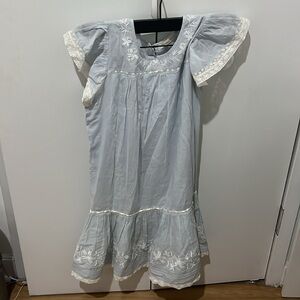 LoveShackFancy kids blue dress